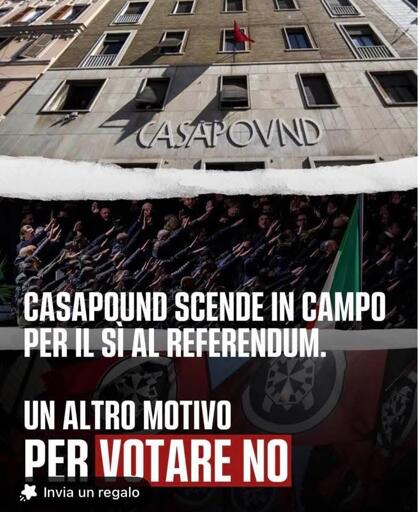 Casapound per il Sì? Motivo in più per votare NO